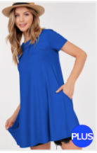 201 P1902P_42 royal blue swing top