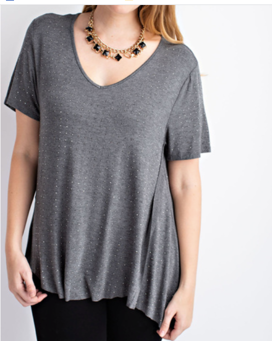 308 CHARCOAL TOP WITH ALL OVER STONES VOCAL IM1040SX