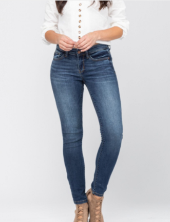 C30 MID-RISE SKINNY  NON DISTRESSED JUDY BLUES INSEAM 29