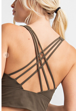 Load image into Gallery viewer, 507 Strappy Crisscross Back Padded Butter Bralette  SMT92161