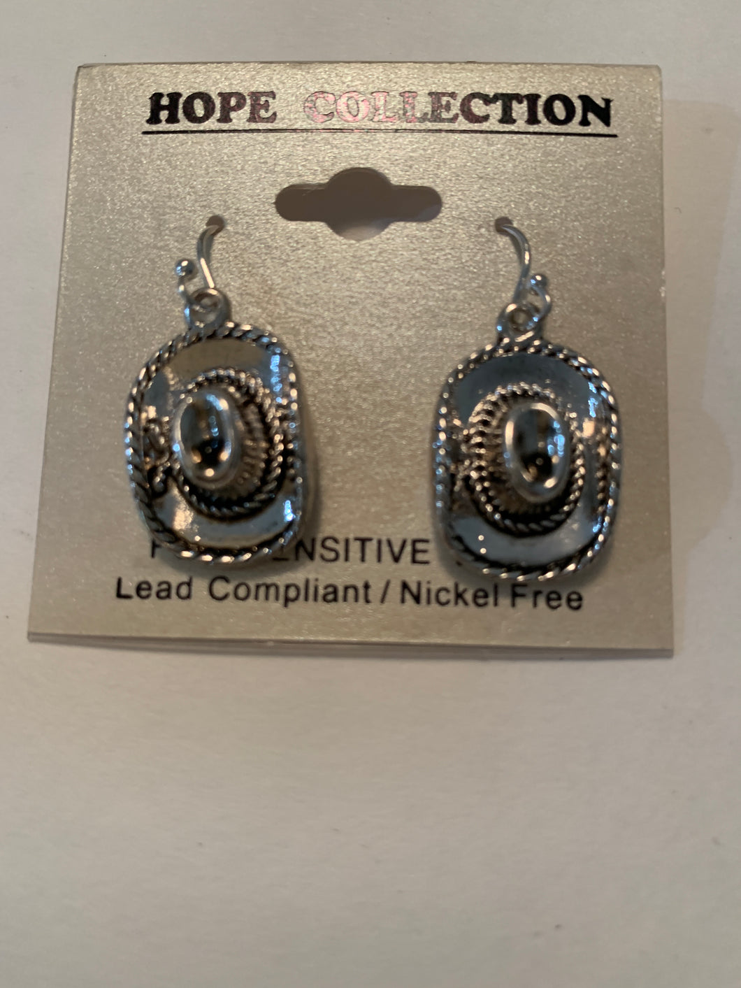 Earrings cowboy hat