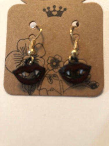 Earrings Dracula teeth