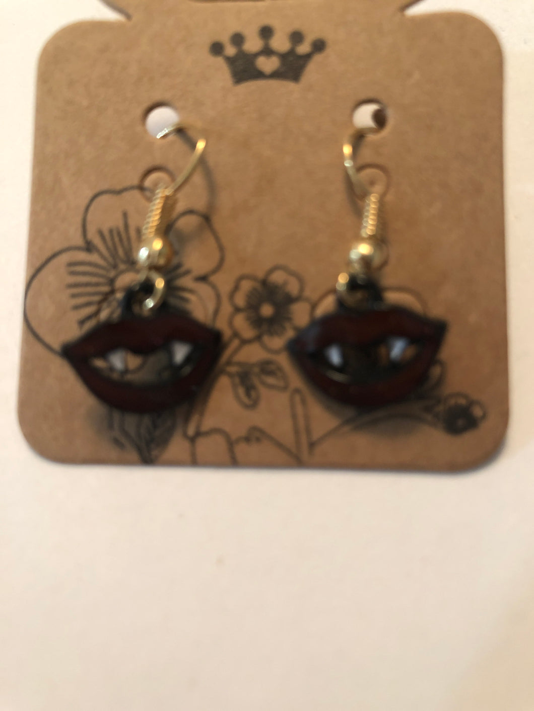 Earrings Dracula teeth