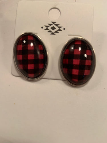Plaid earrings Most