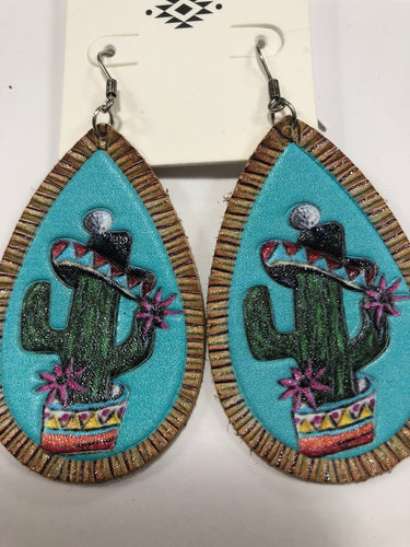 Cactus earrings