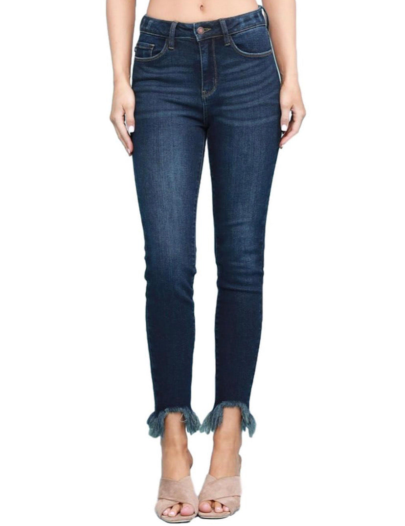 Judy Blues skinny with shark bite