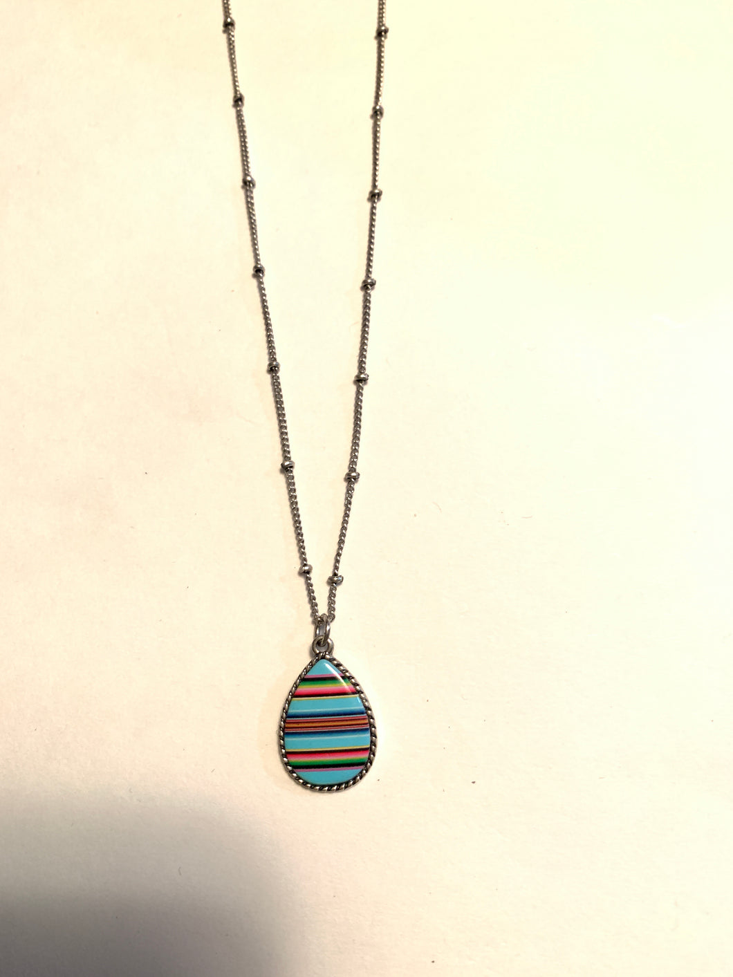 Necklace serape turquoise