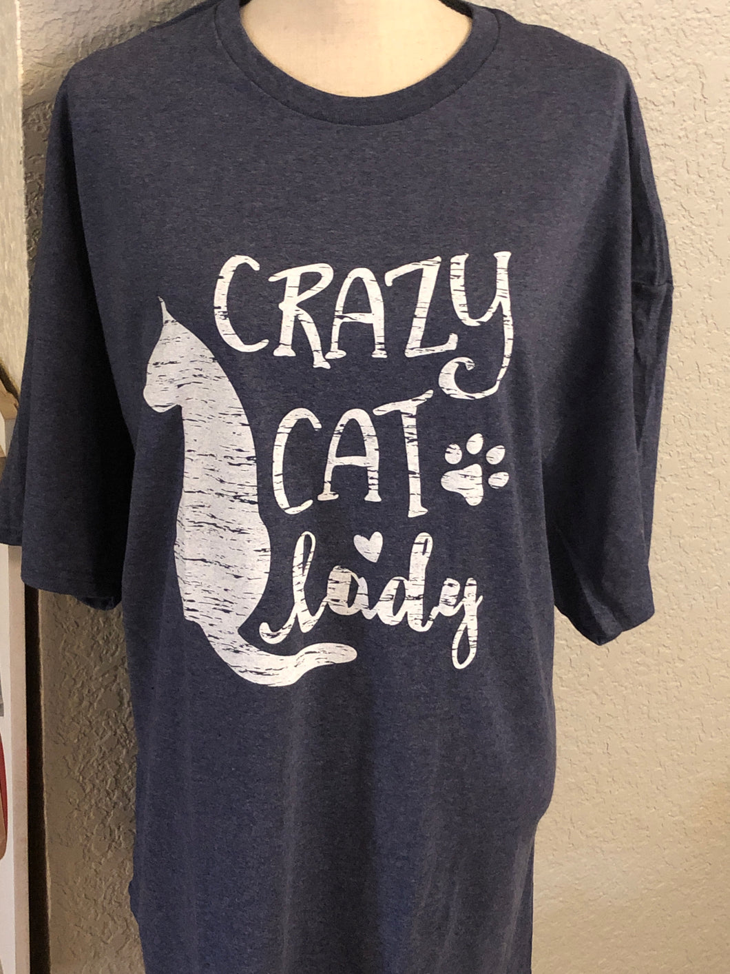 Crazy cat lady graphic tee