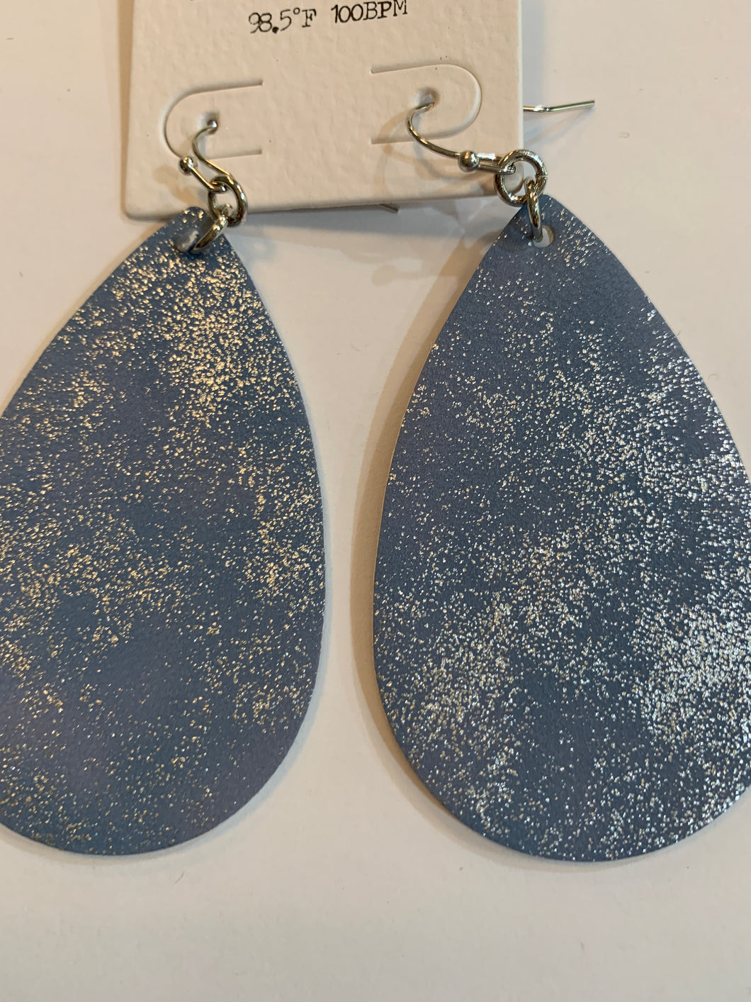 Earrings teardrop blue/Silver