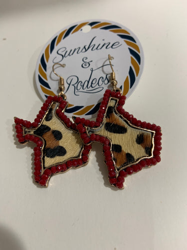 Texas fur with red beads