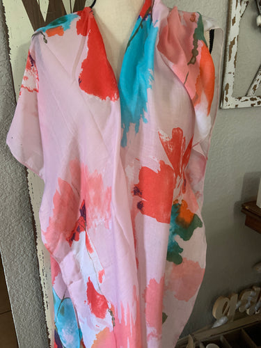 One size kimono  pink pink and blue