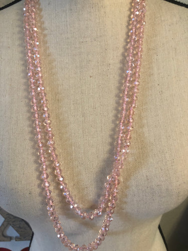 Lucent pink beads
