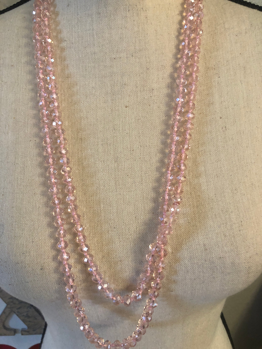 Lucent pink beads