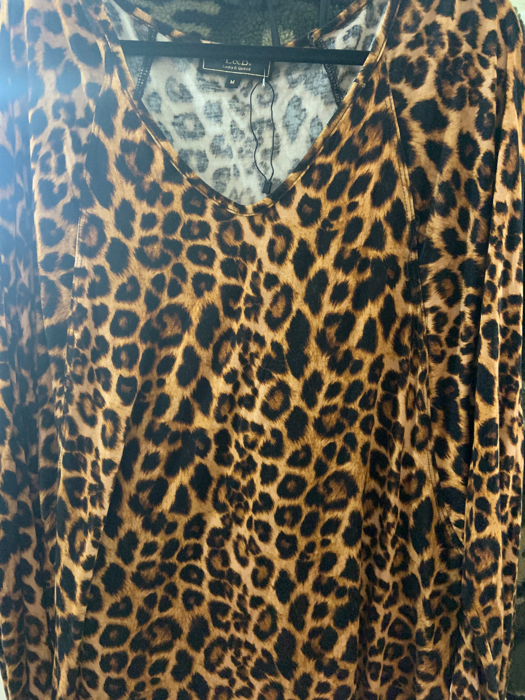 Cheetah dress long sleeve