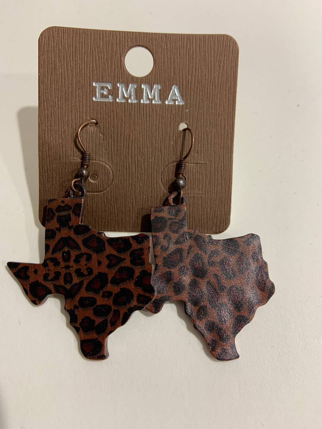 Texas cheetah earrings