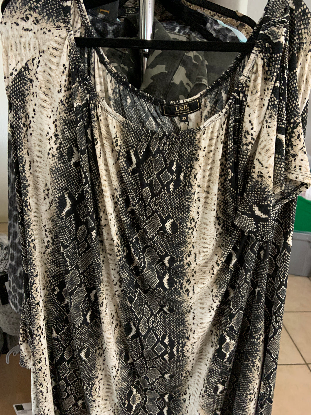 Snake print dress