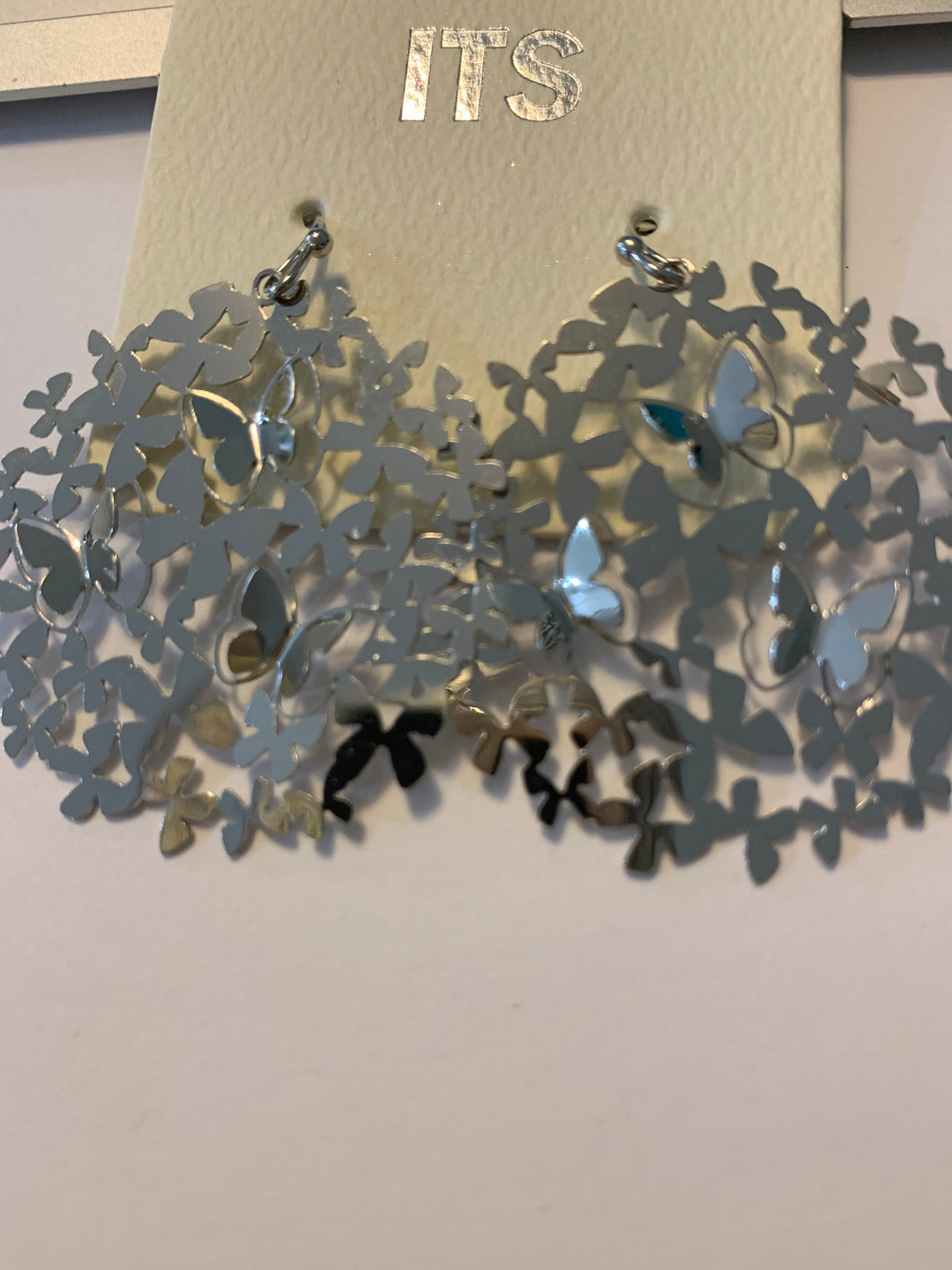 Gold butterfly earrings