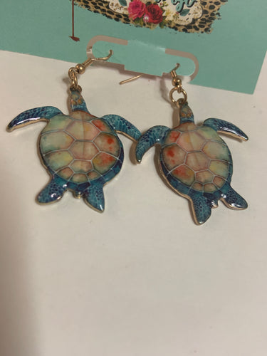Sea turtles earrings
