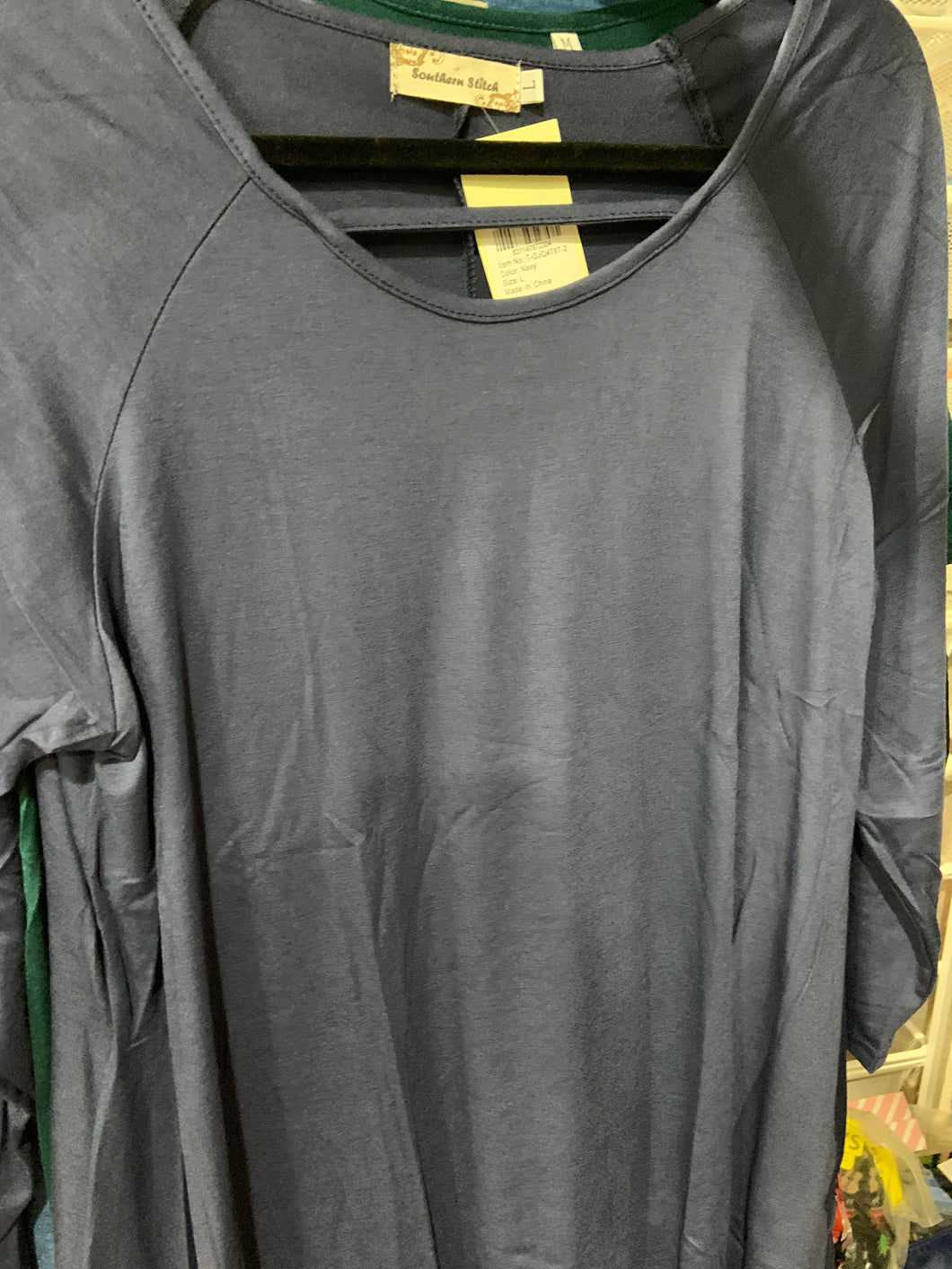 Navy dress keyhole large