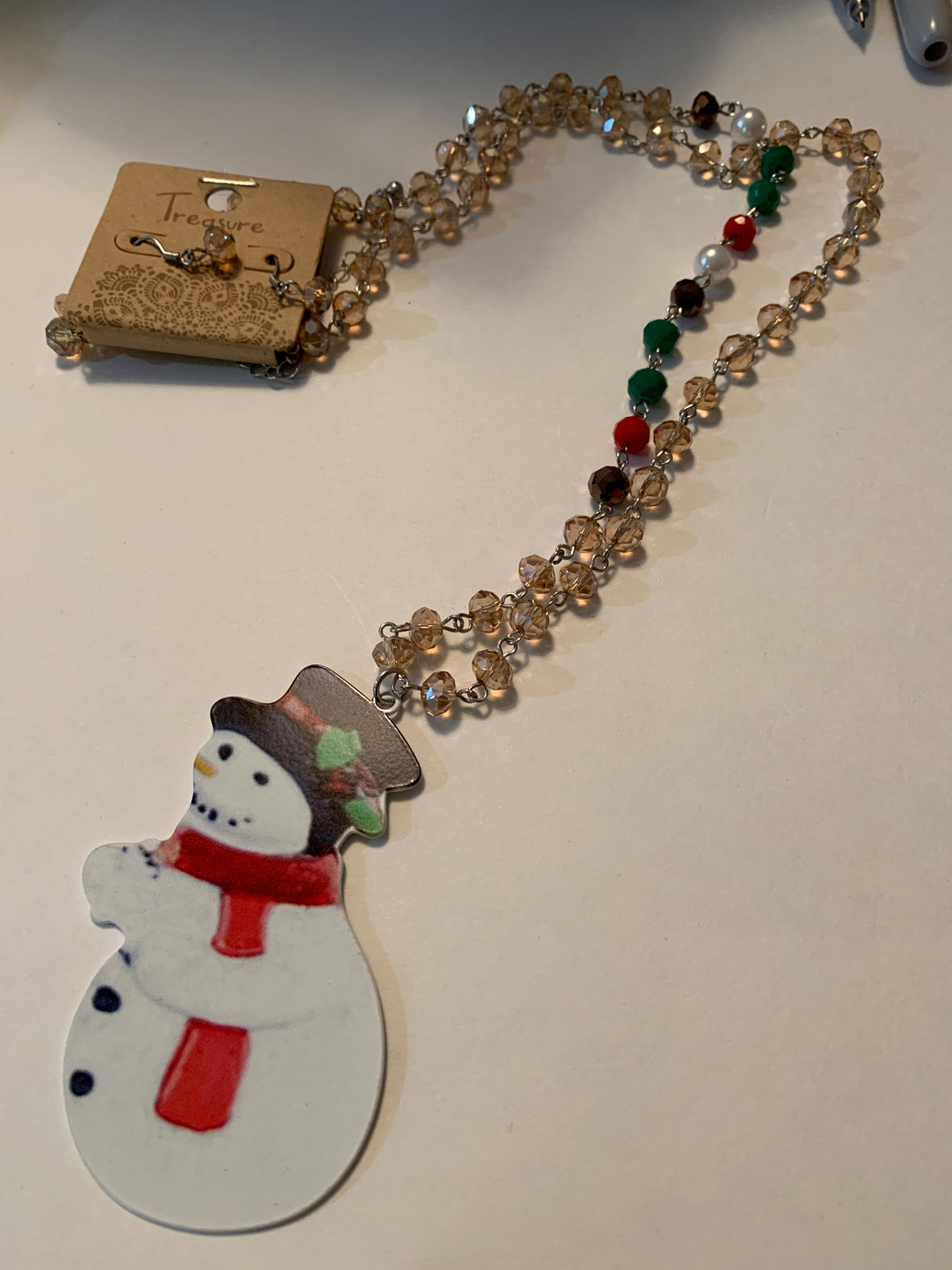Necklace snowman