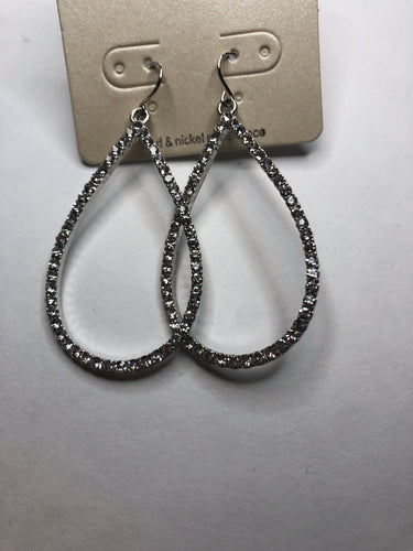 Bling teardrop earrings