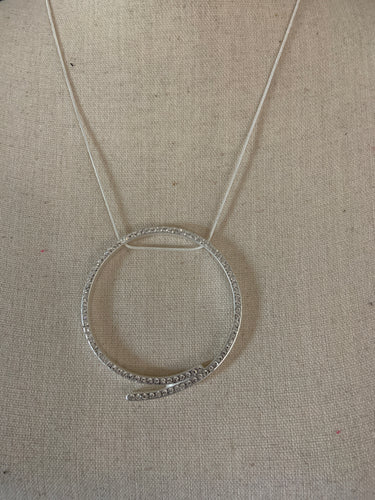 Bling  necklace pull cord