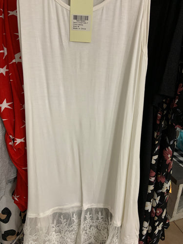 White dress extender