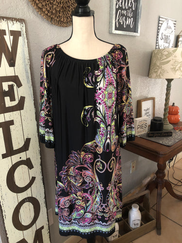 Dress black background