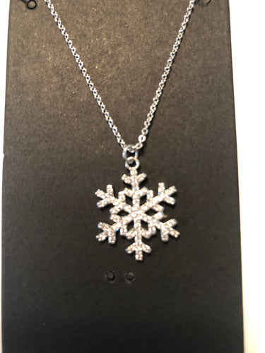 Necklace snow flake cubicZ