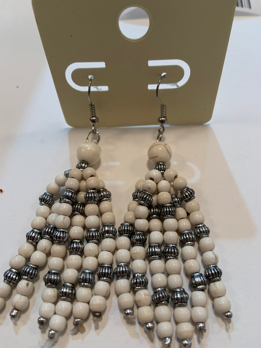 Bead earrings 112