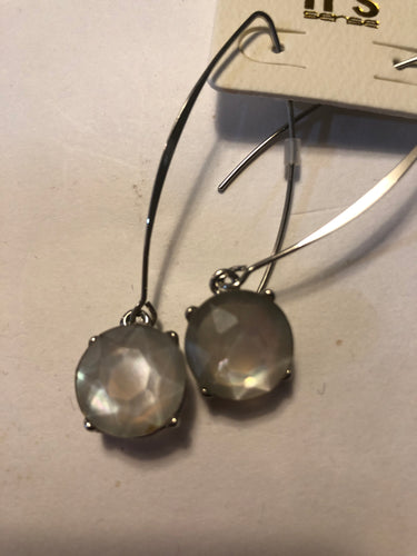 Pearl long hook  earrings