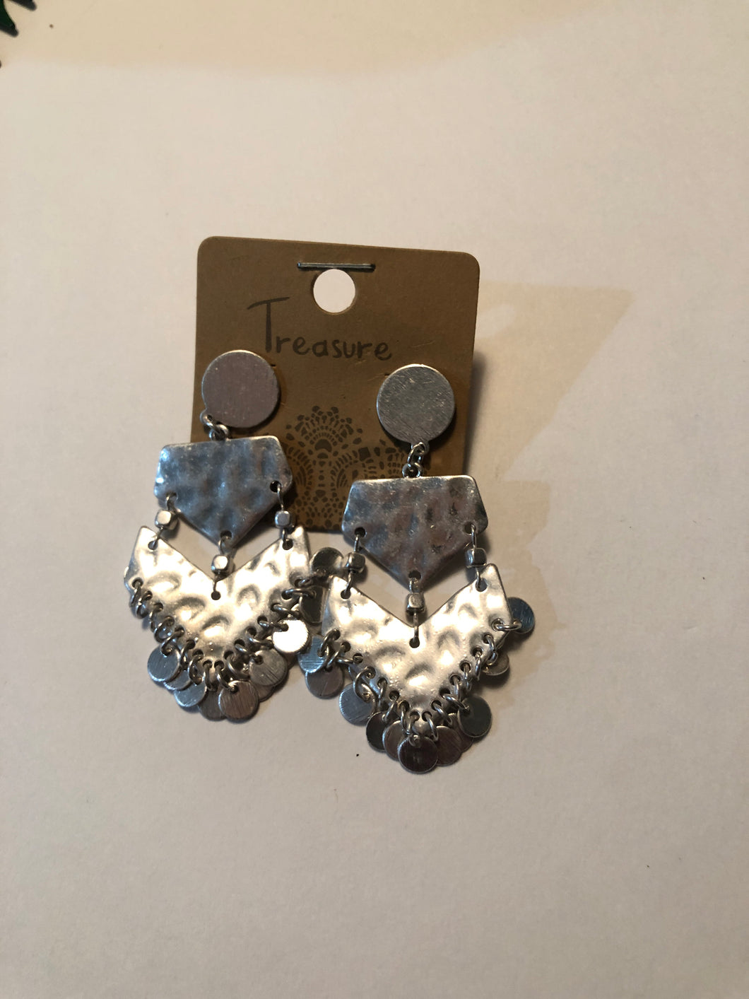 Earrings silver tone