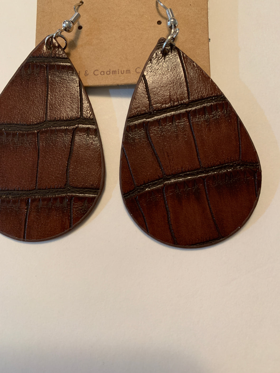 Earrings chocolate brown