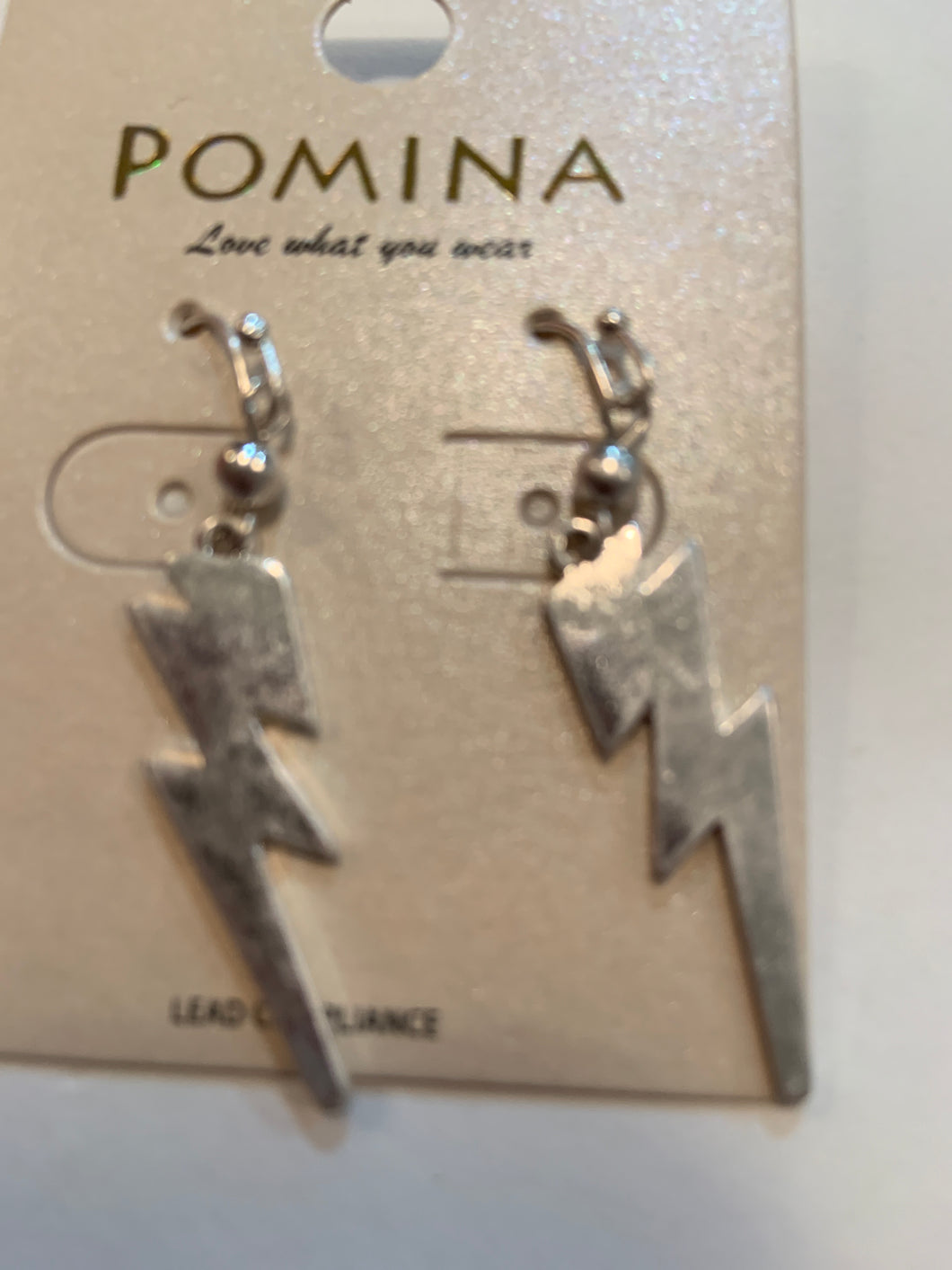 Lightning bolt earrings