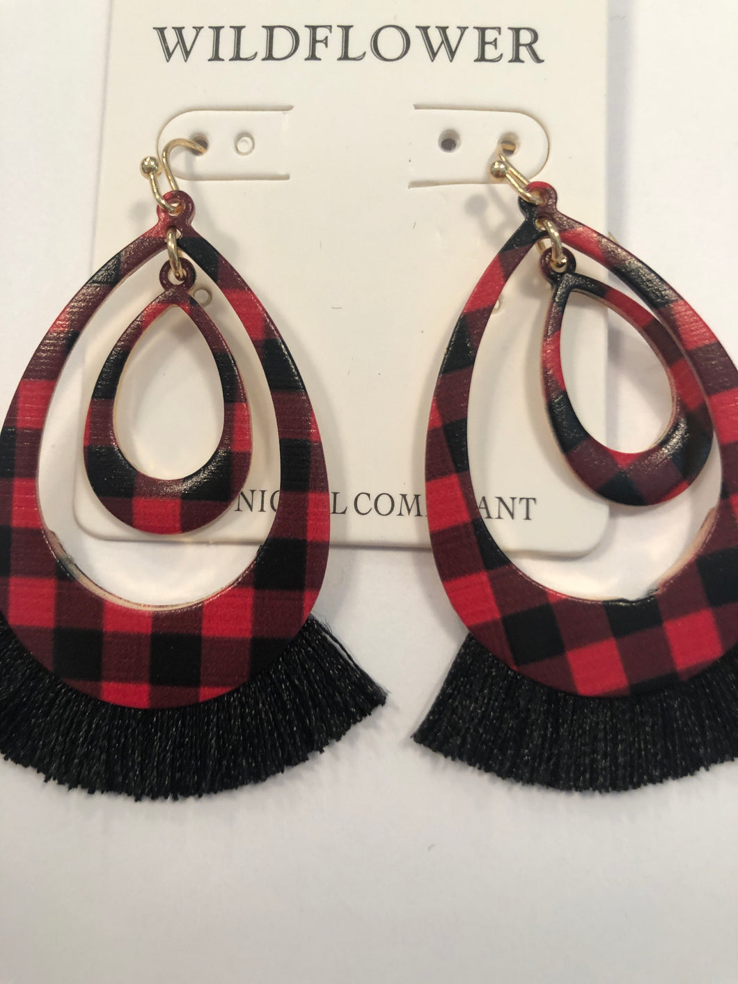 Buffalo plaid with tassel