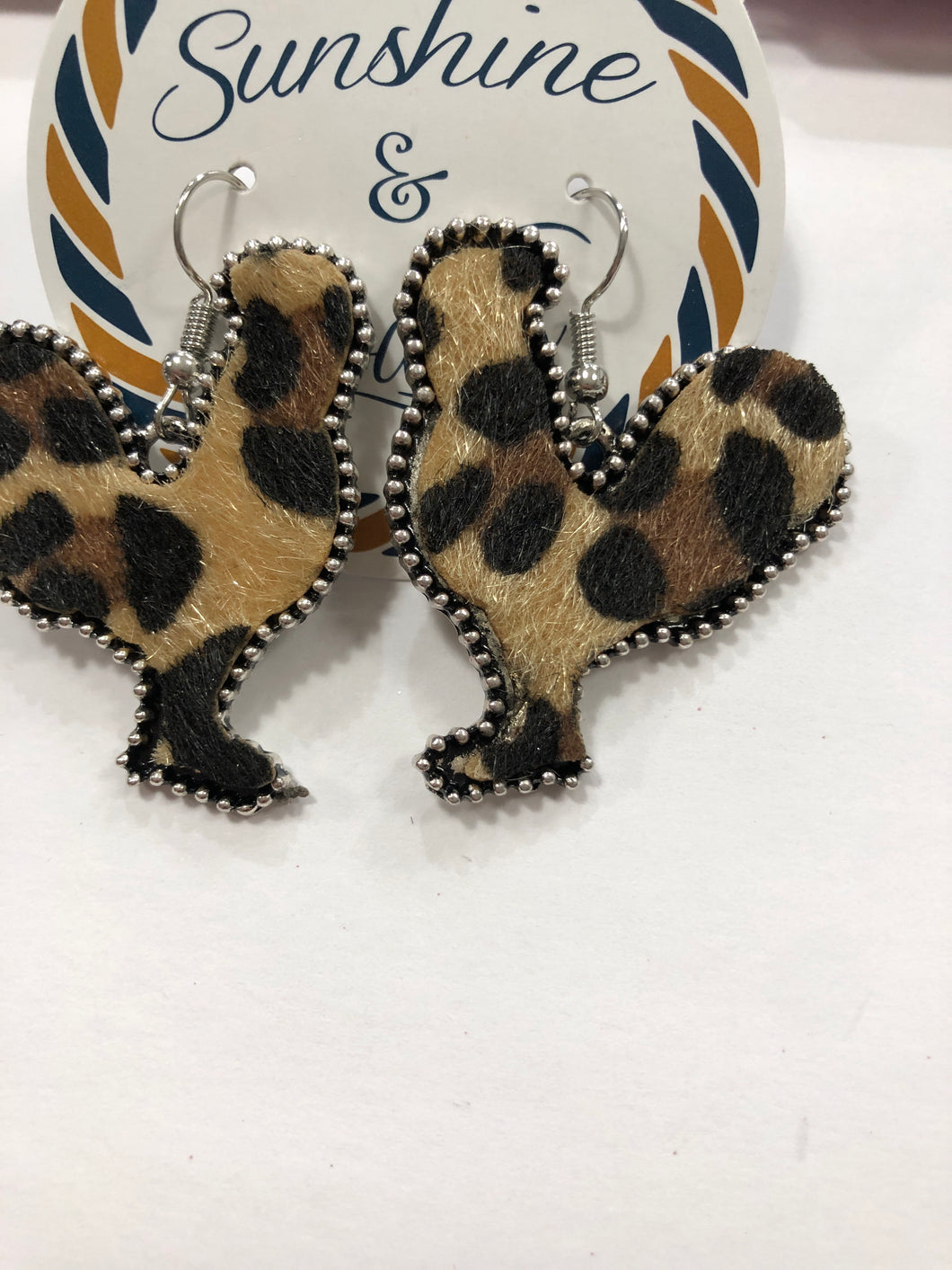 Rooster earrings