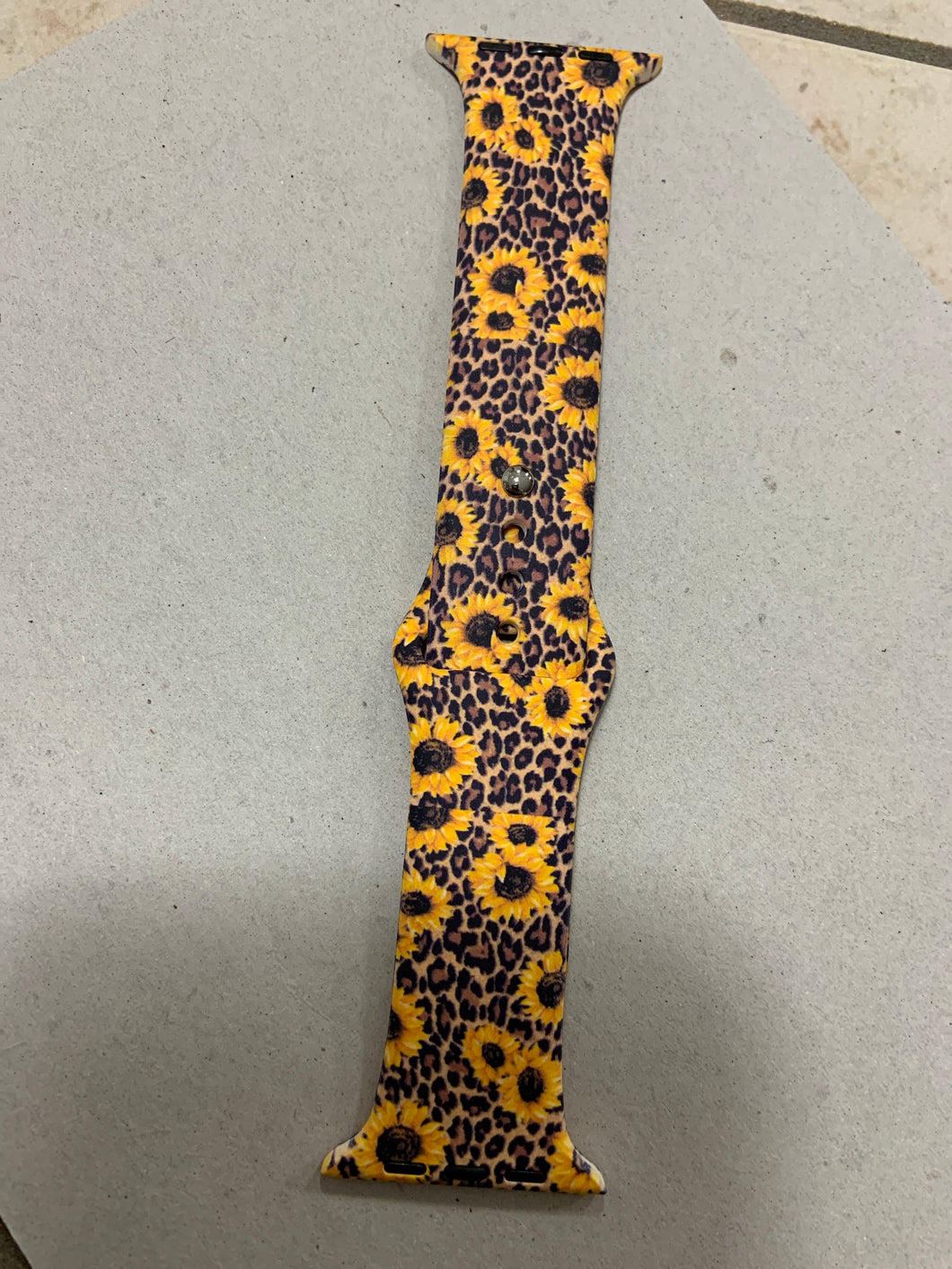 Sunflower cheetah Apple Watch band