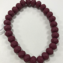 Load image into Gallery viewer, Burgundy matte bead bracelet