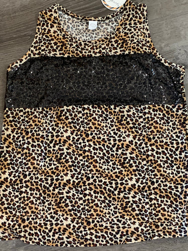 116 Leopard tank with bling color block