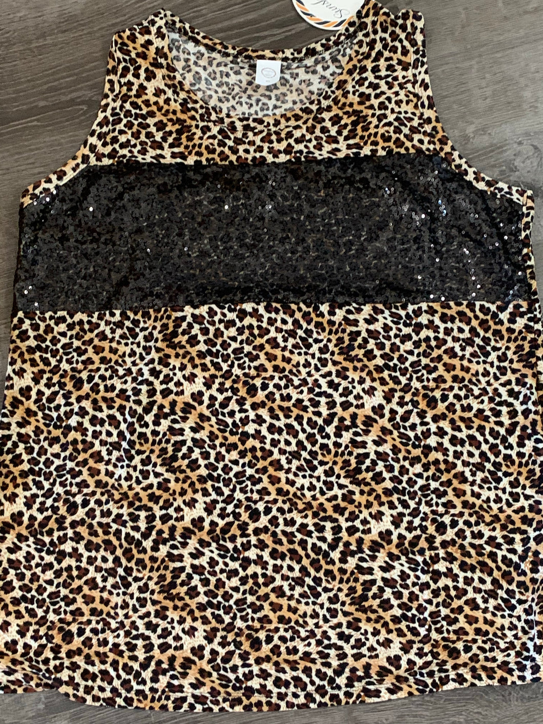 116 Leopard tank with bling color block