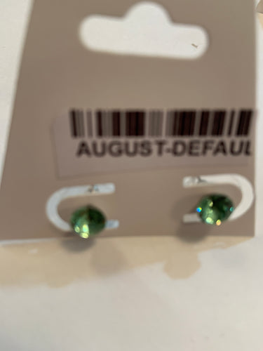 August Earrings Birthstone