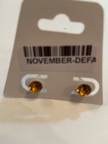 November Earrings Birthstone