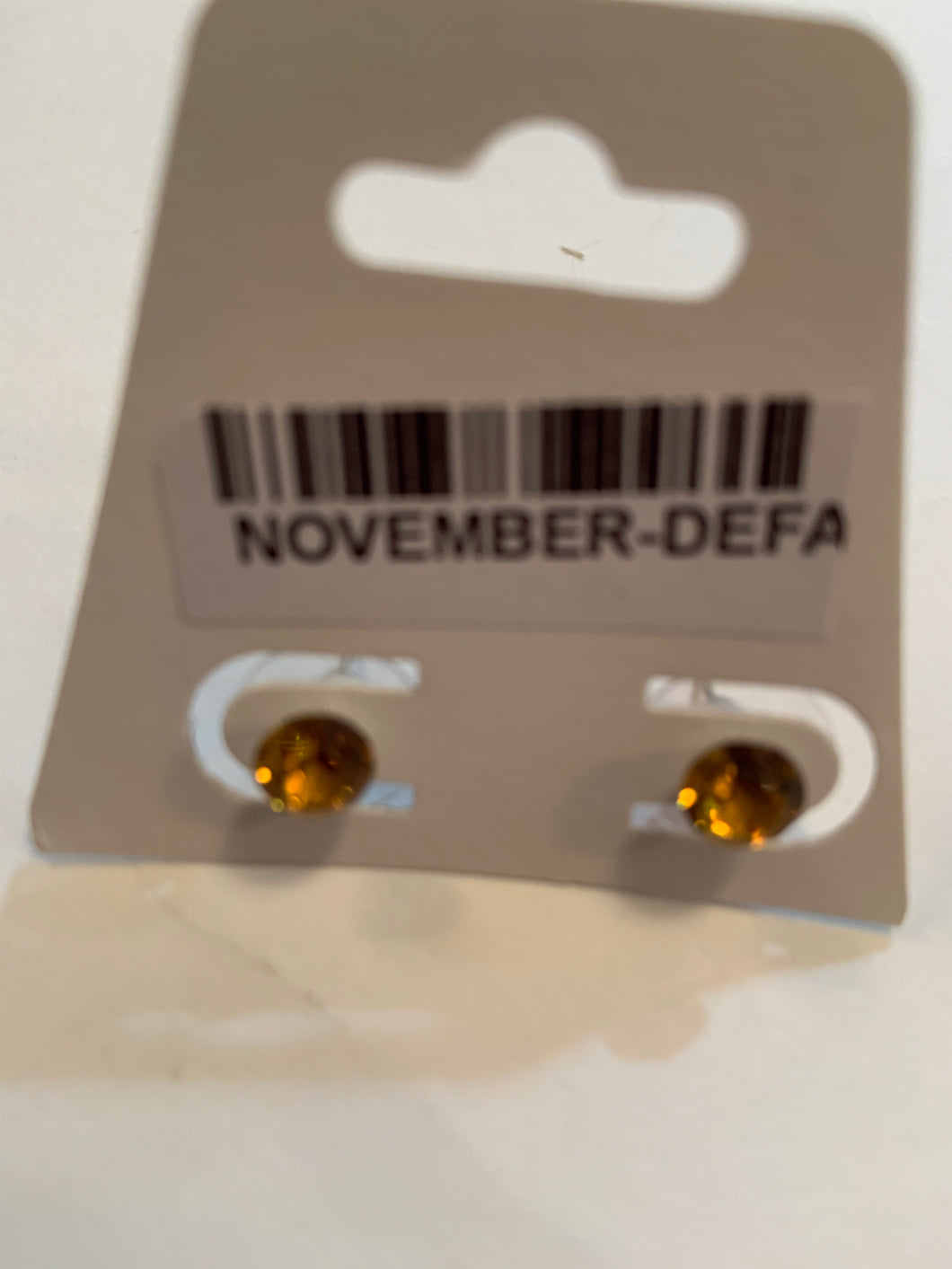 November Earrings Birthstone