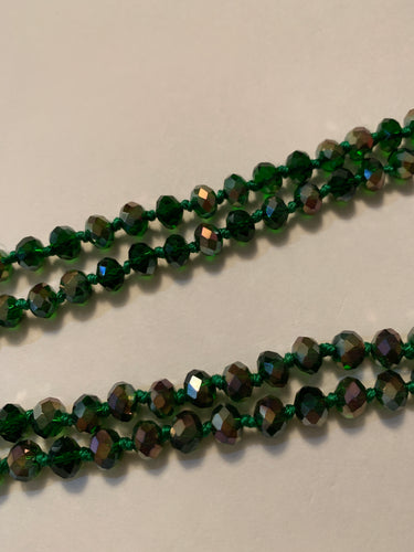 Beads green /taupe ombré