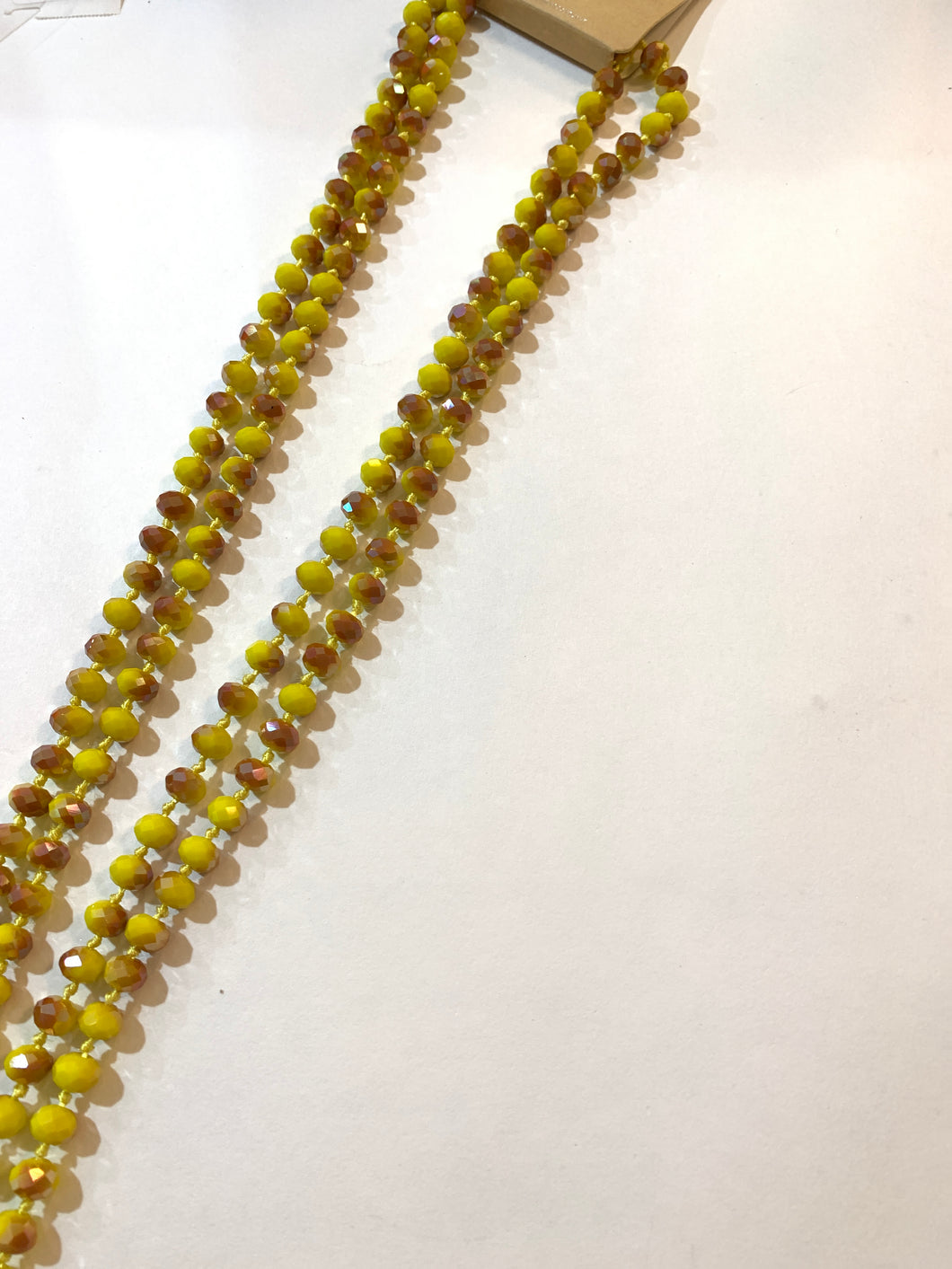 Beads mustard/bronze