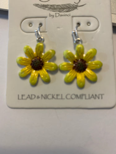 Sunflower dainty earrings