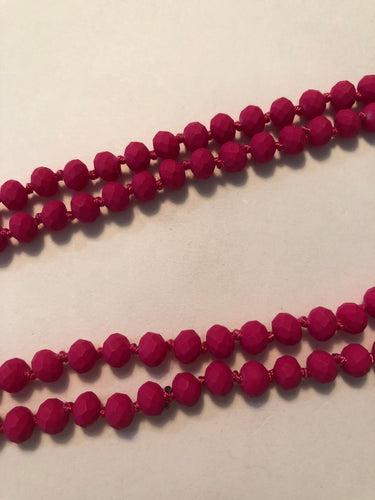 Beads matte pink