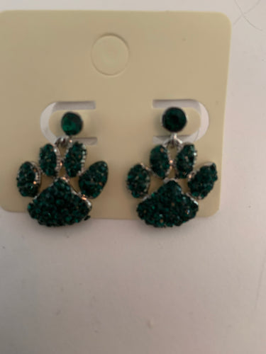 Dog paw earrings