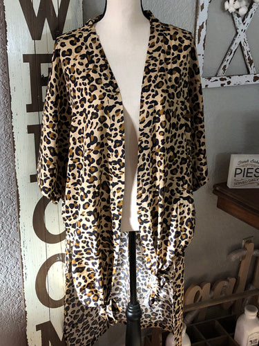 Leopard kimono o/s