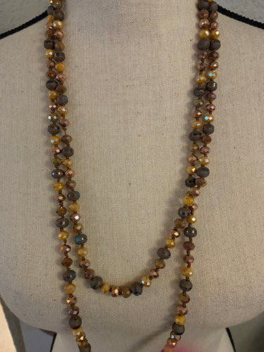 Mustard/brown candy beads